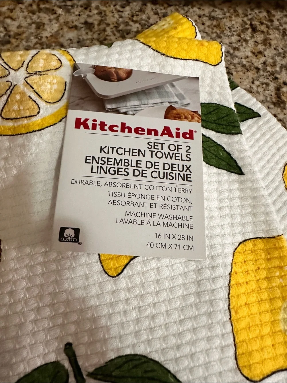 Kitchen towels label